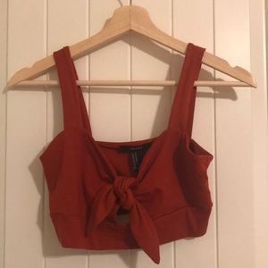 tie front crop top